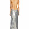 Hot * Laquan Smith Sequin Backless Gown