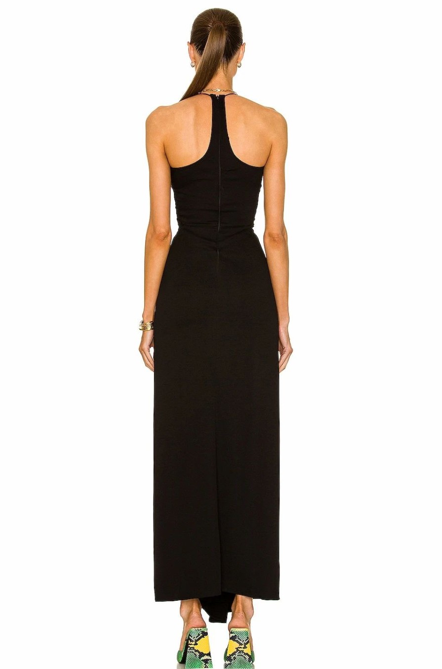 Clearance * Christopher Esber Multi Panel Disconnect Halter Maxi Dress