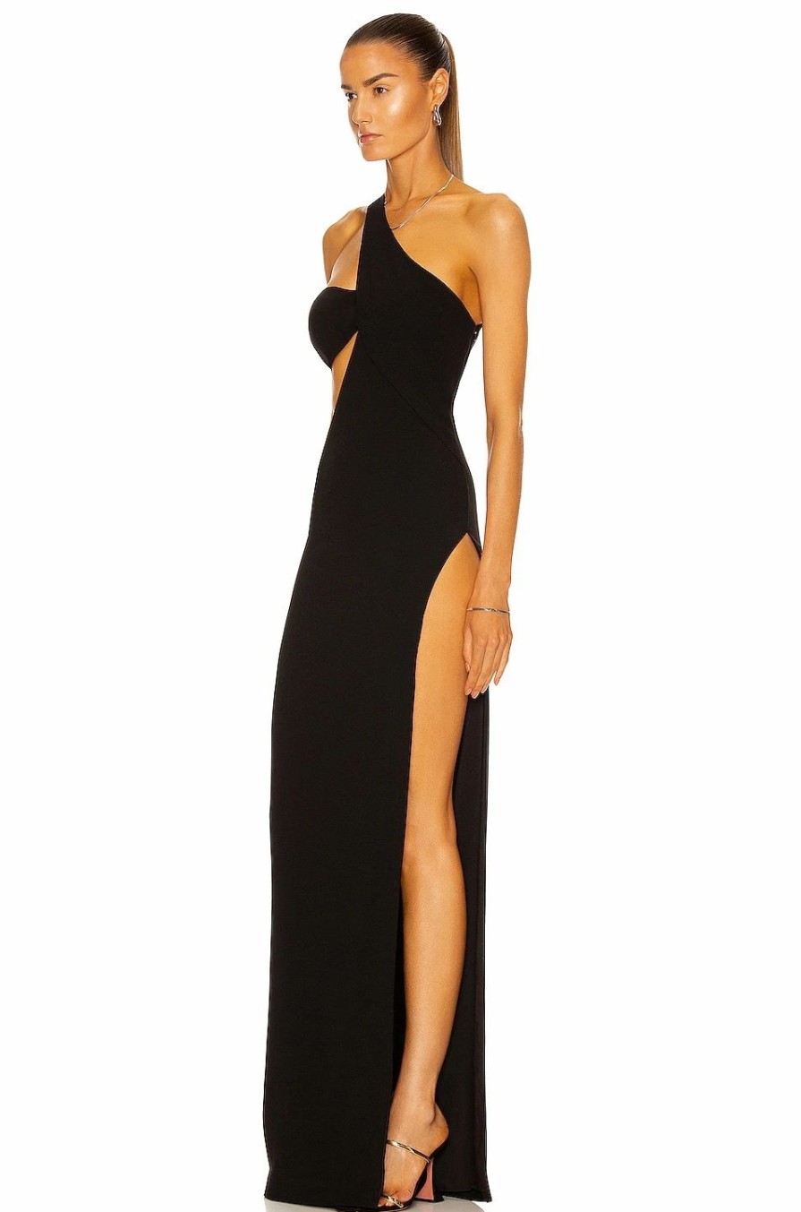 Best * Monot Cutout One Shoulder Maxi Dress