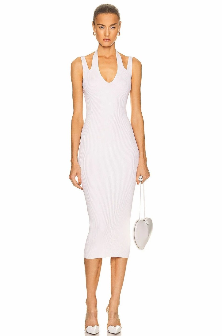 Online * Alaia Rib Tube Midi Dress