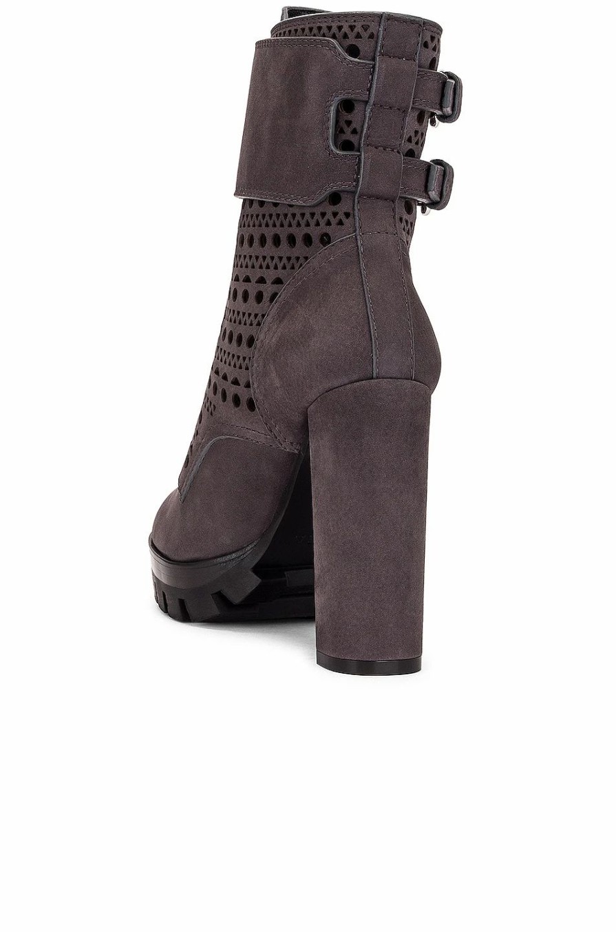 Best * Alaia Perforated Military Boots