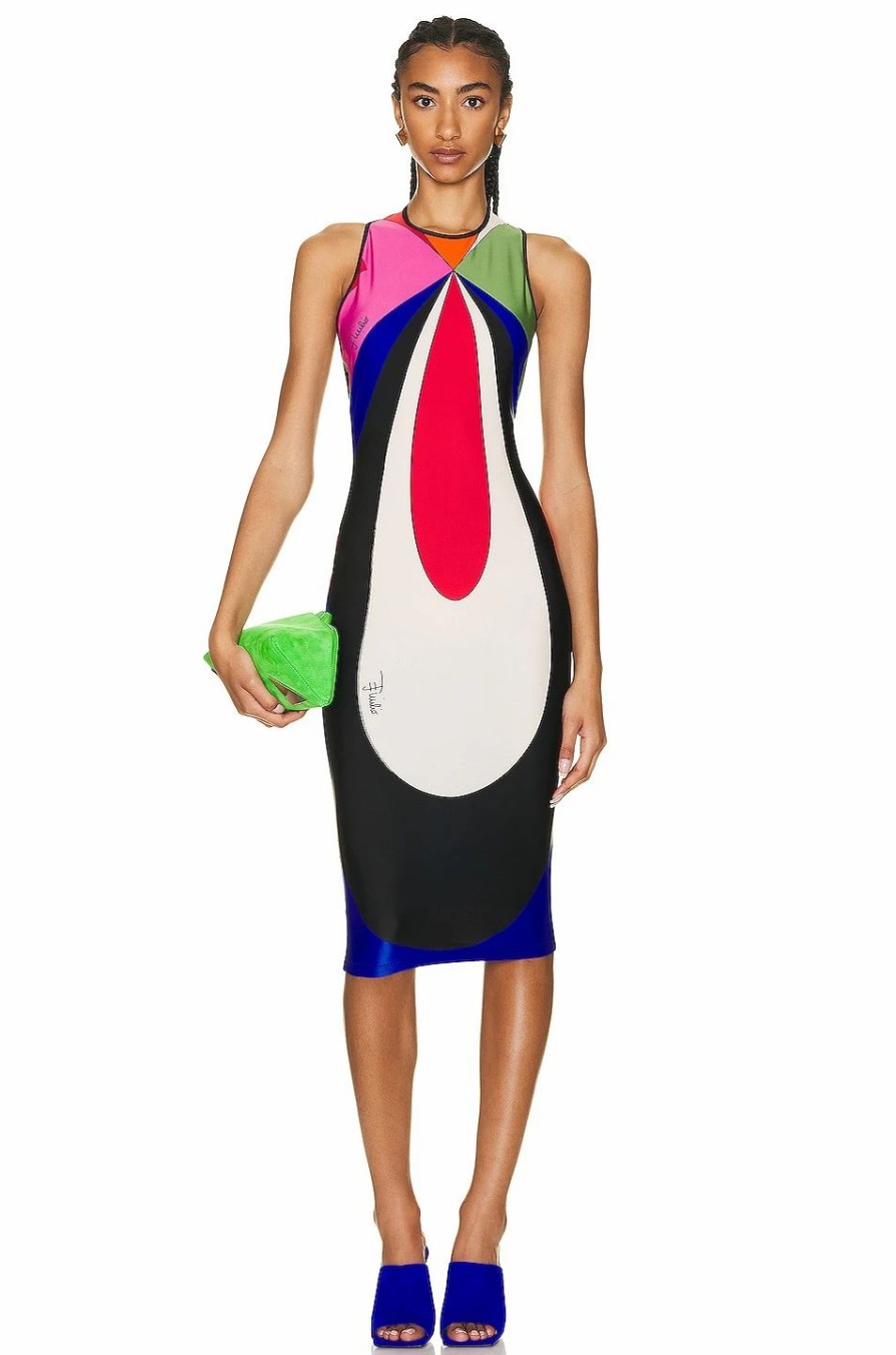 Online * Emilio Pucci Stretch Midi Dress