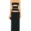 Hot * Monot Horizontal Cutout Bandage Maxi Dress