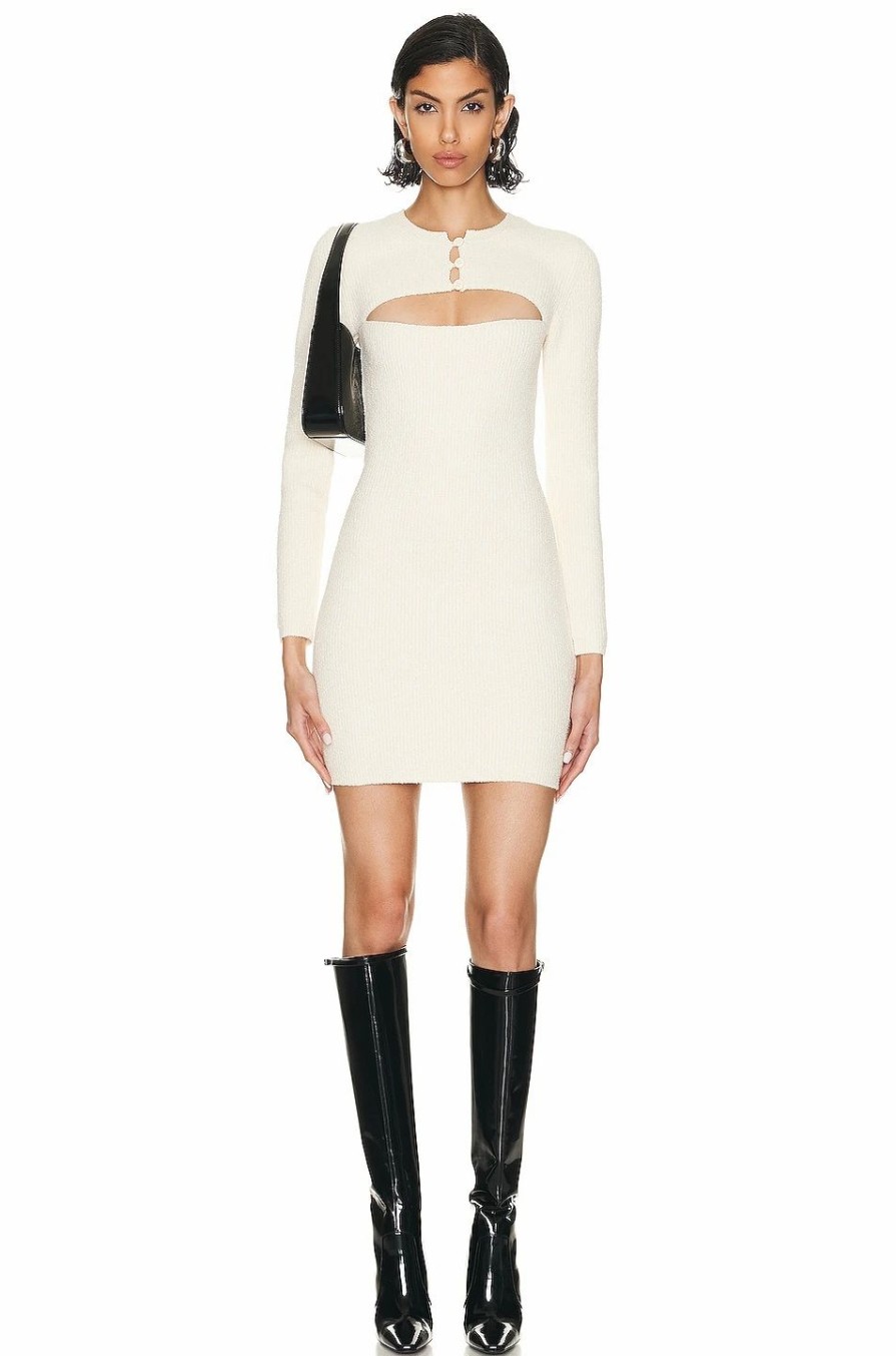 Hot * Alexander Wang Long Sleeve Cut Out Mini Dress