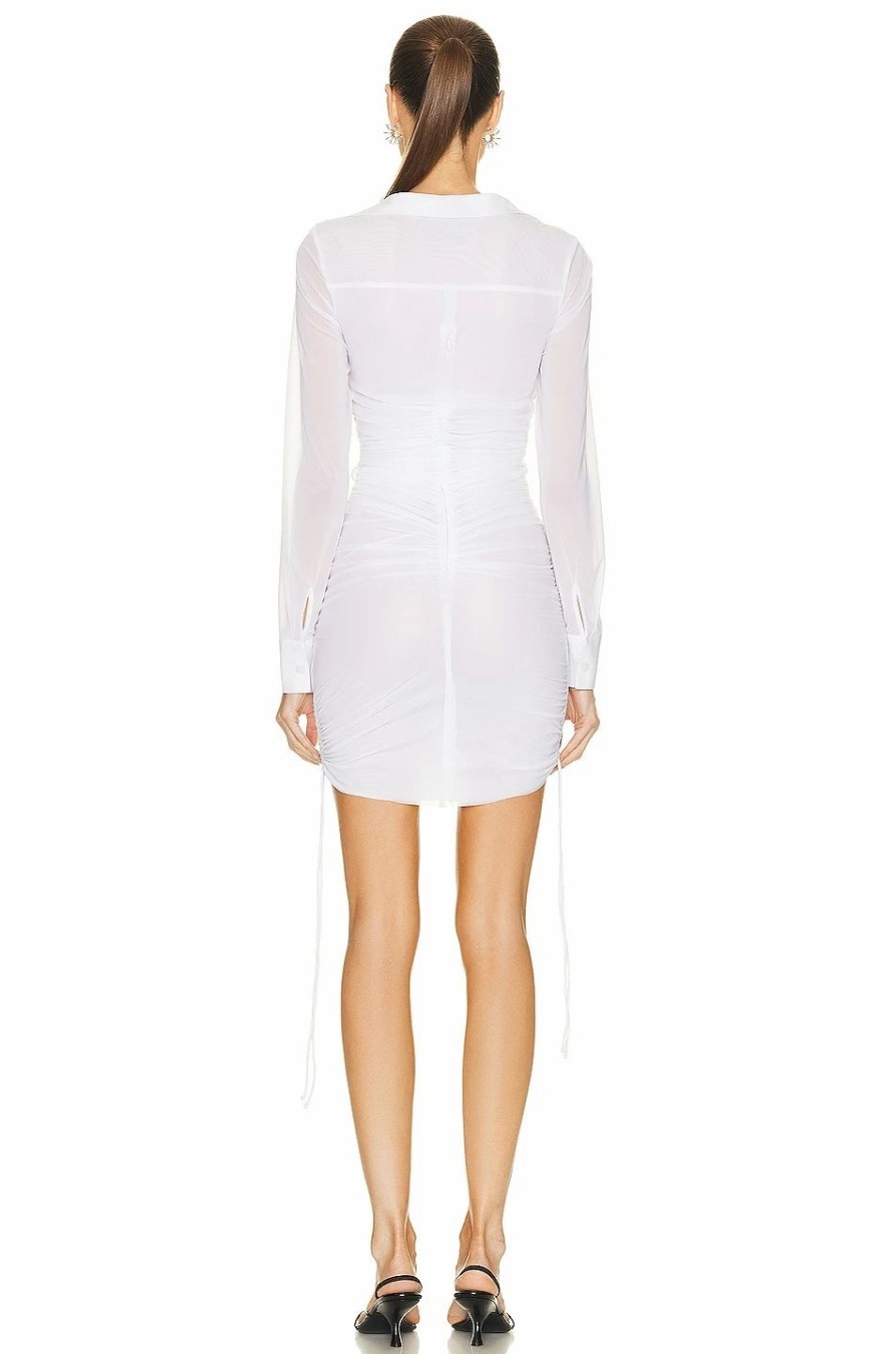 New * Christopher Esber Venus Sculpted Shirt Dress