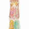 Best * Zimmermann Raie Frill Shoulder Midi Dress