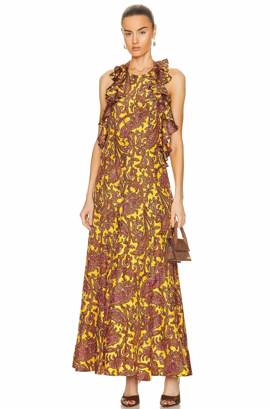 Online * Zimmermann Tiggy Halter Long Dress