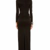 Hot * Alex Perry Lorne Off Shoulder Bow Tie Cut Out Gown