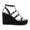 Hot * Valentino Garavani Rockstud Espadrille Wedges