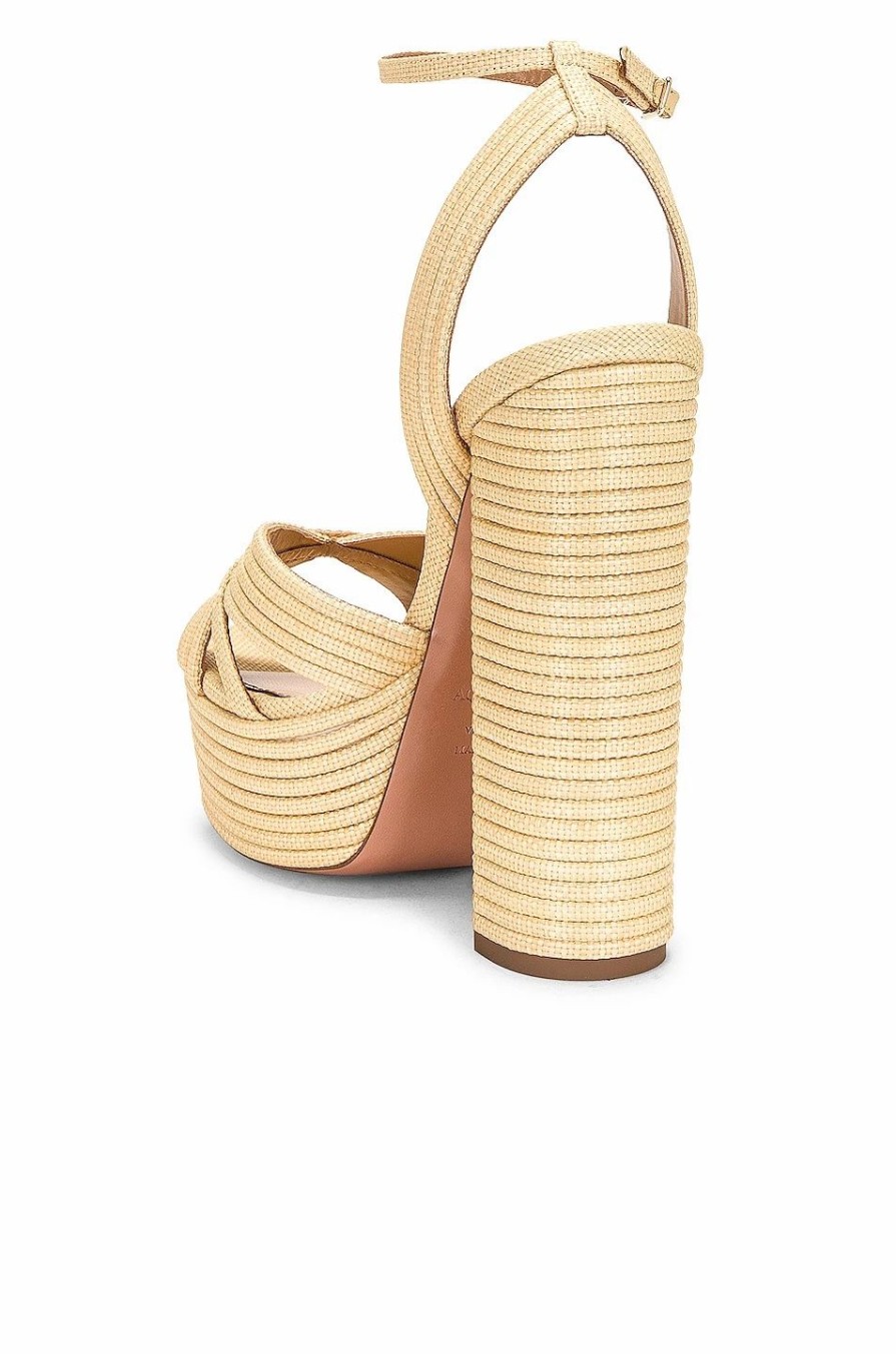 Clearance * Aquazzura Sundance 140 Plateau Sandal