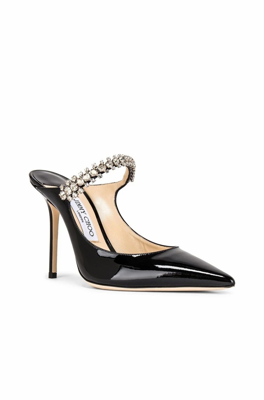 Online * Jimmy Choo Bing 100 Patent Leather Mule