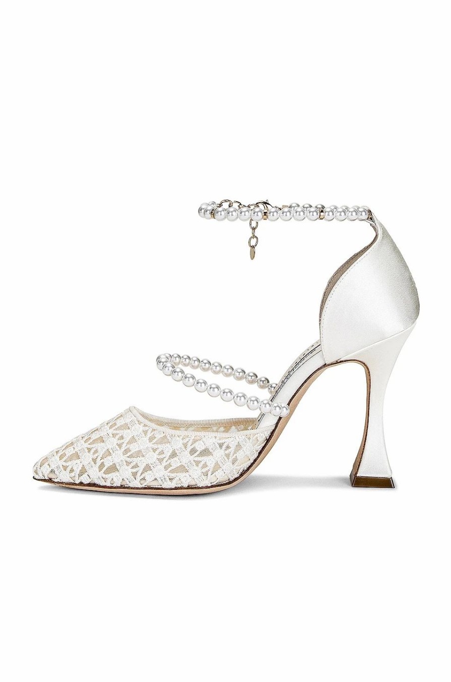 Best * Manolo Blahnik Lace Riona 105 Heel