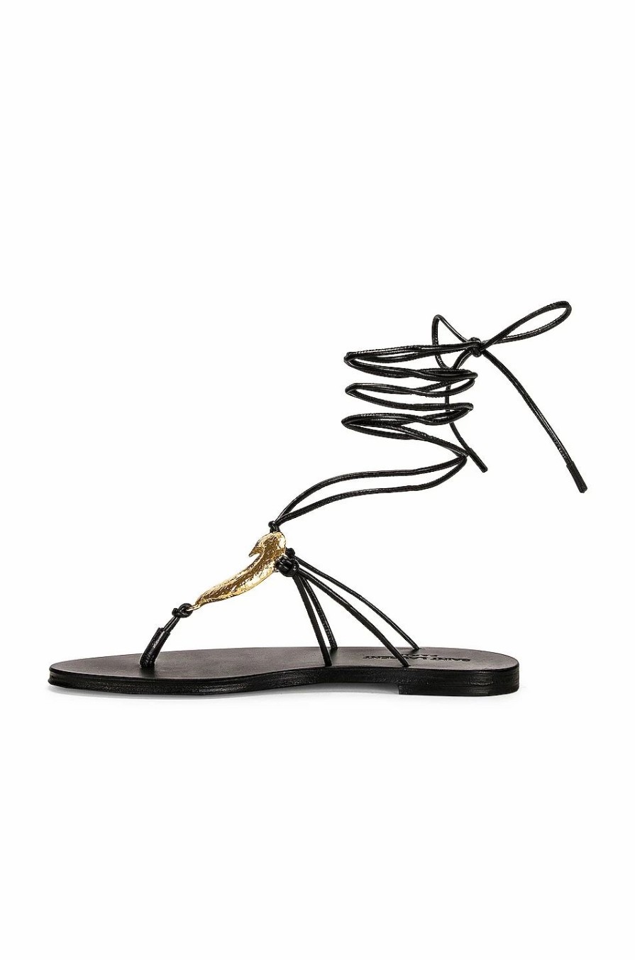 Wholesale * Saint Laurent Can Flat Sandals