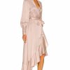 Hot * Zimmermann Silk Wrap Midi Dress