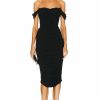 Clearance * Norma Kamali Walter Midi Dress With Winglet Sleeves