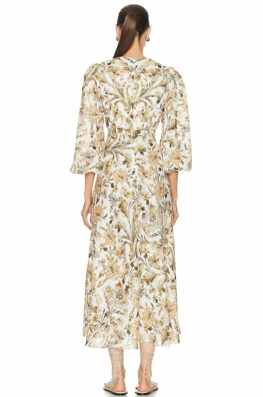 New * Zimmermann Chintz High Neck Dress