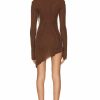 Hot * Sami Miro Vintage Asymmetric Long Sleeve Mini Dress