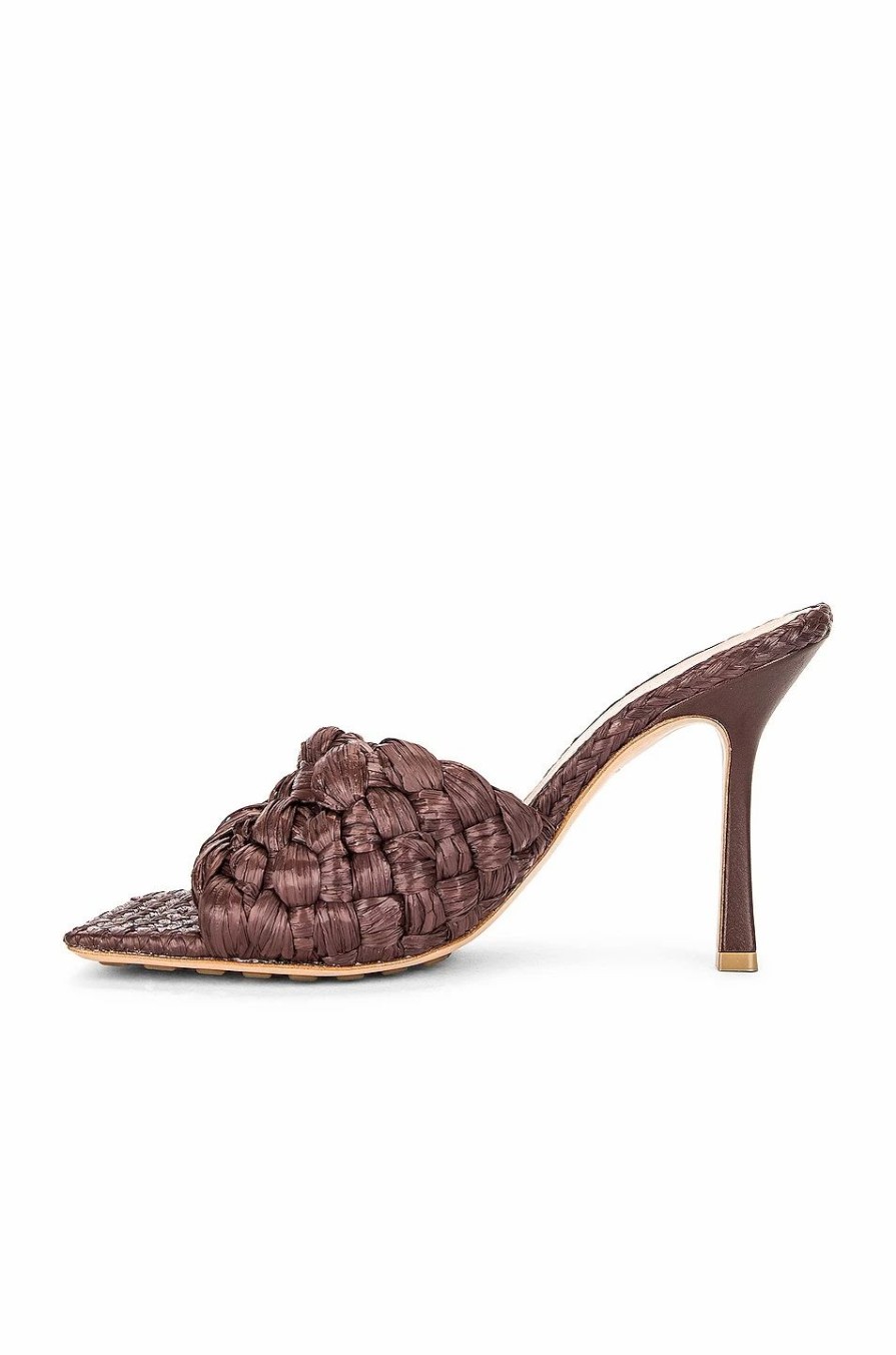 Best * Bottega Veneta Raffia Stretch Mules