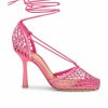 New * Bottega Veneta Stretch Lace-Up Sandals