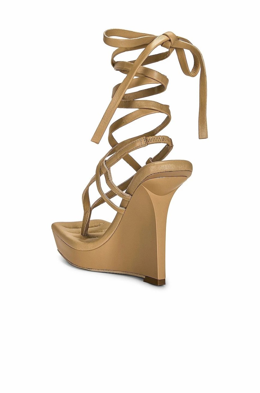 Hot * Gia Borghini X Rhw Lace Up Wedge Sandal