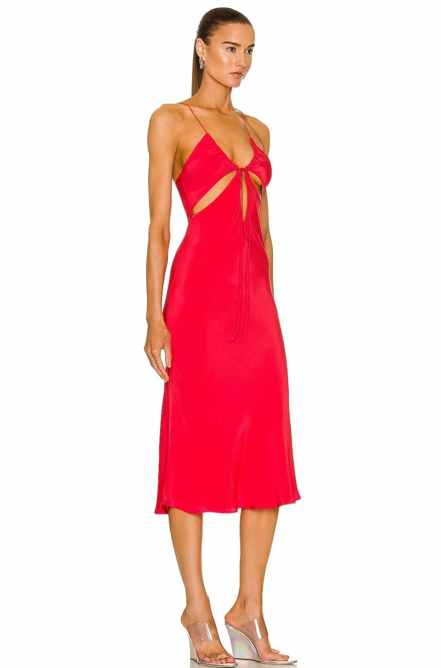 Hot * Christopher Esber Triquetra Front Tie Slip Dress