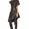 Online * Loewe Asymmetric Leather Dress