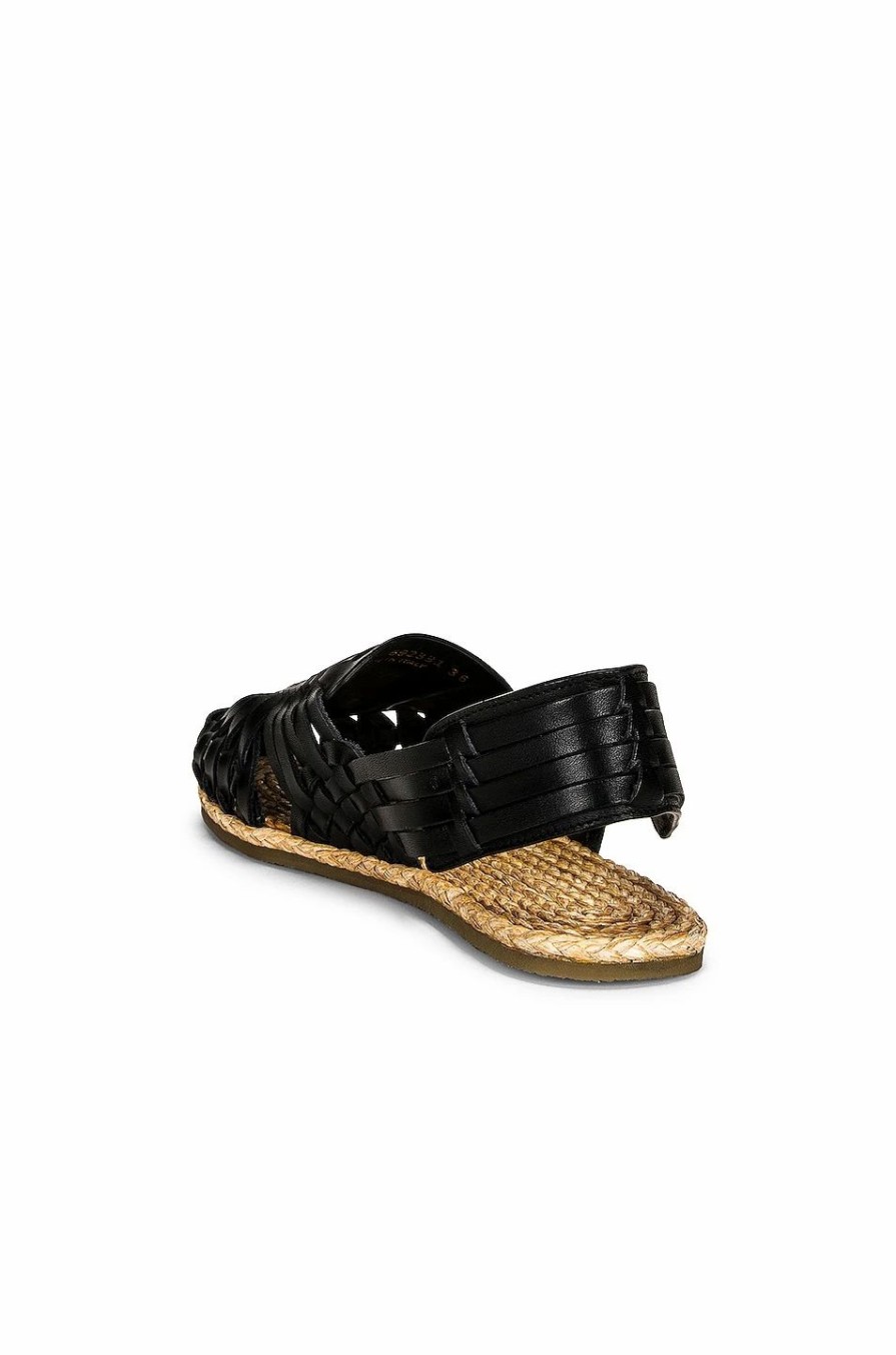 Best * Saint Laurent Braided Flat Sandals