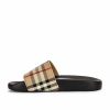 Online * Burberry Furley Check Slides