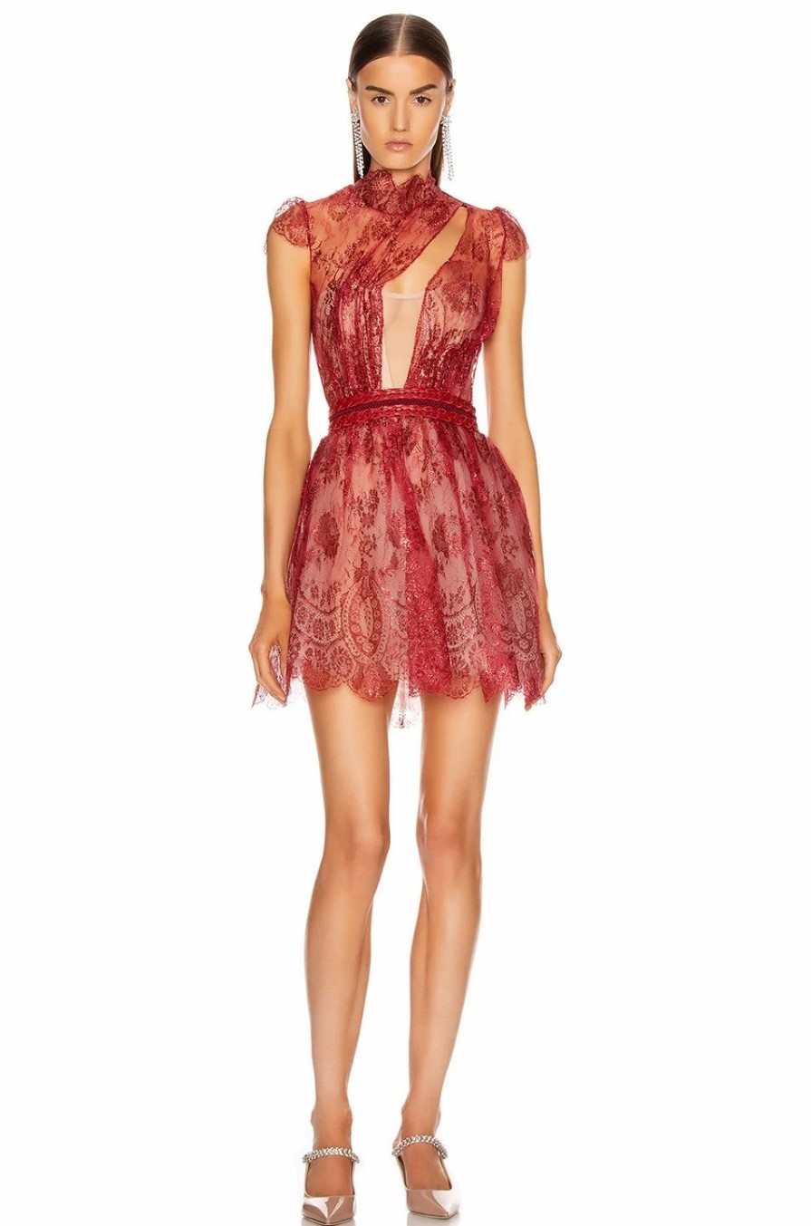 Hot * Aadnevik French Lace Mini Dress