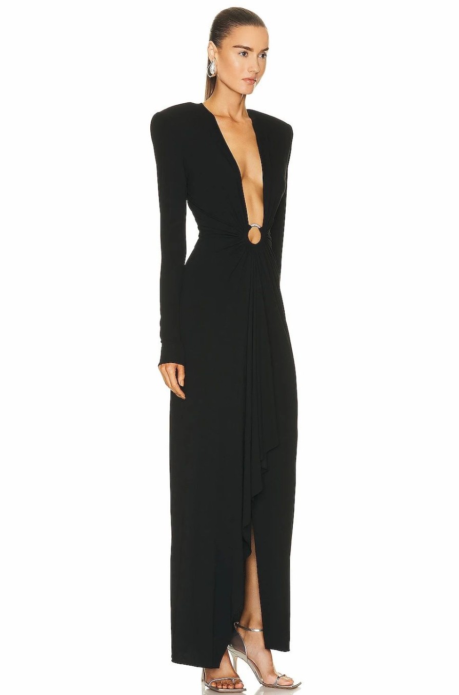 Best * Alexandre Vauthier V Neck Long Dress