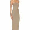 Best * Enza Costa Silk Rib Strapless Midi Dress