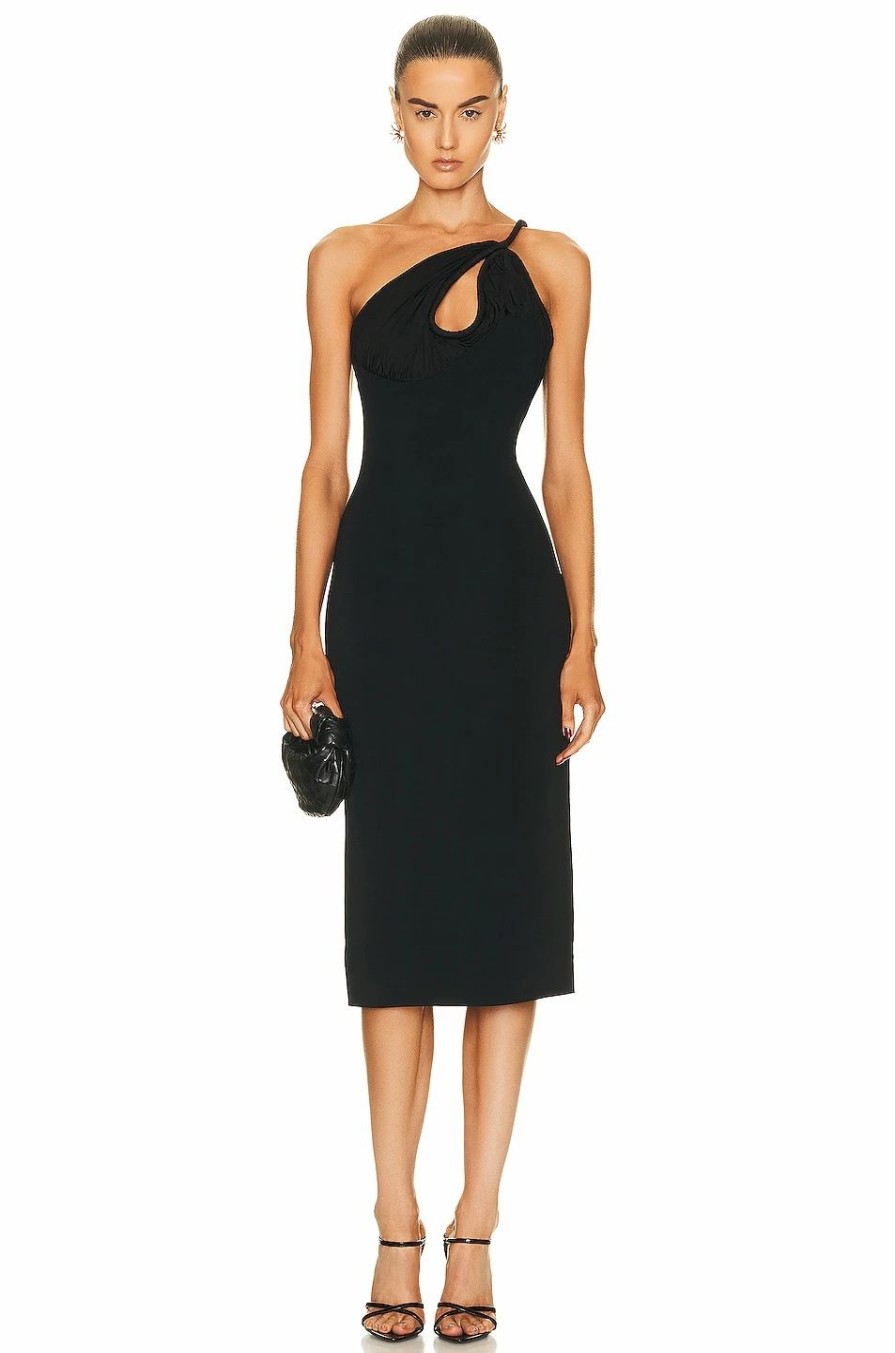 Hot * Et Ochs Monica Twist Bodice Midi Dress