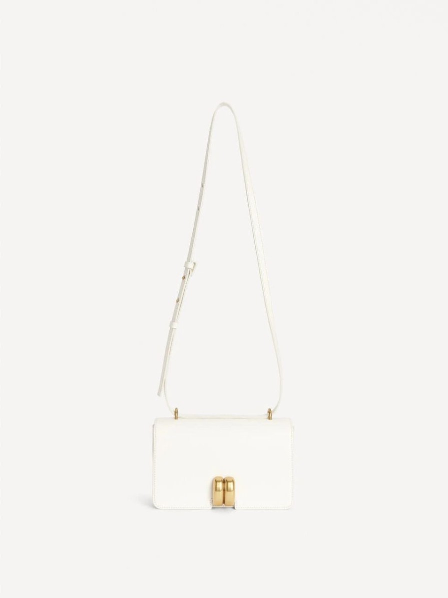 Best * Noval Leather Shoulder Bag Pearl