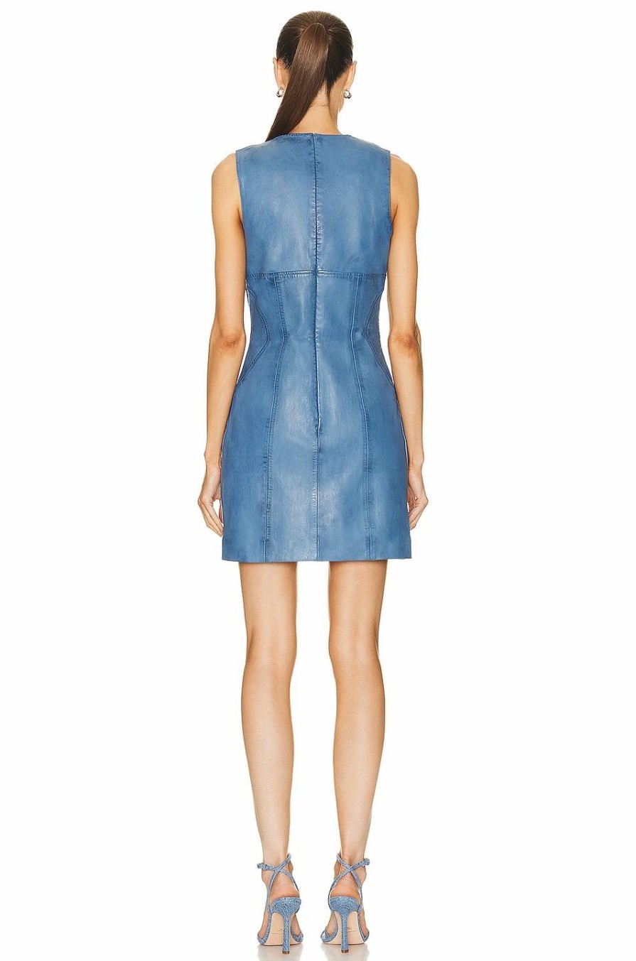 Clearance * Remain Leather Sleeveless Mini Dress