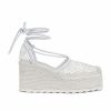 Online * Bottega Veneta Stretch Lace Up Espadrilles