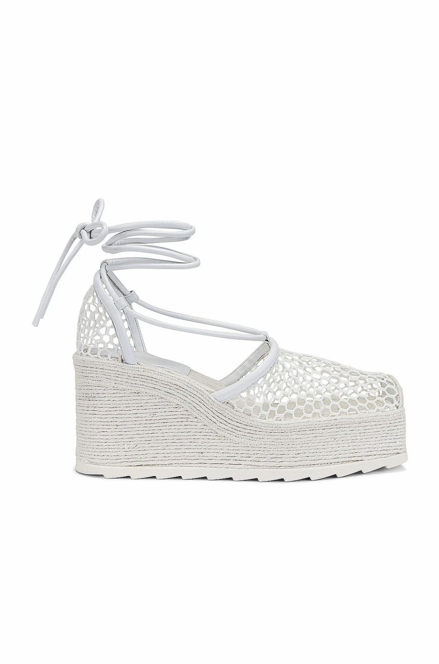 Online * Bottega Veneta Stretch Lace Up Espadrilles