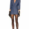 Clearance * Saint Laurent Denim Blazer Mini Dress