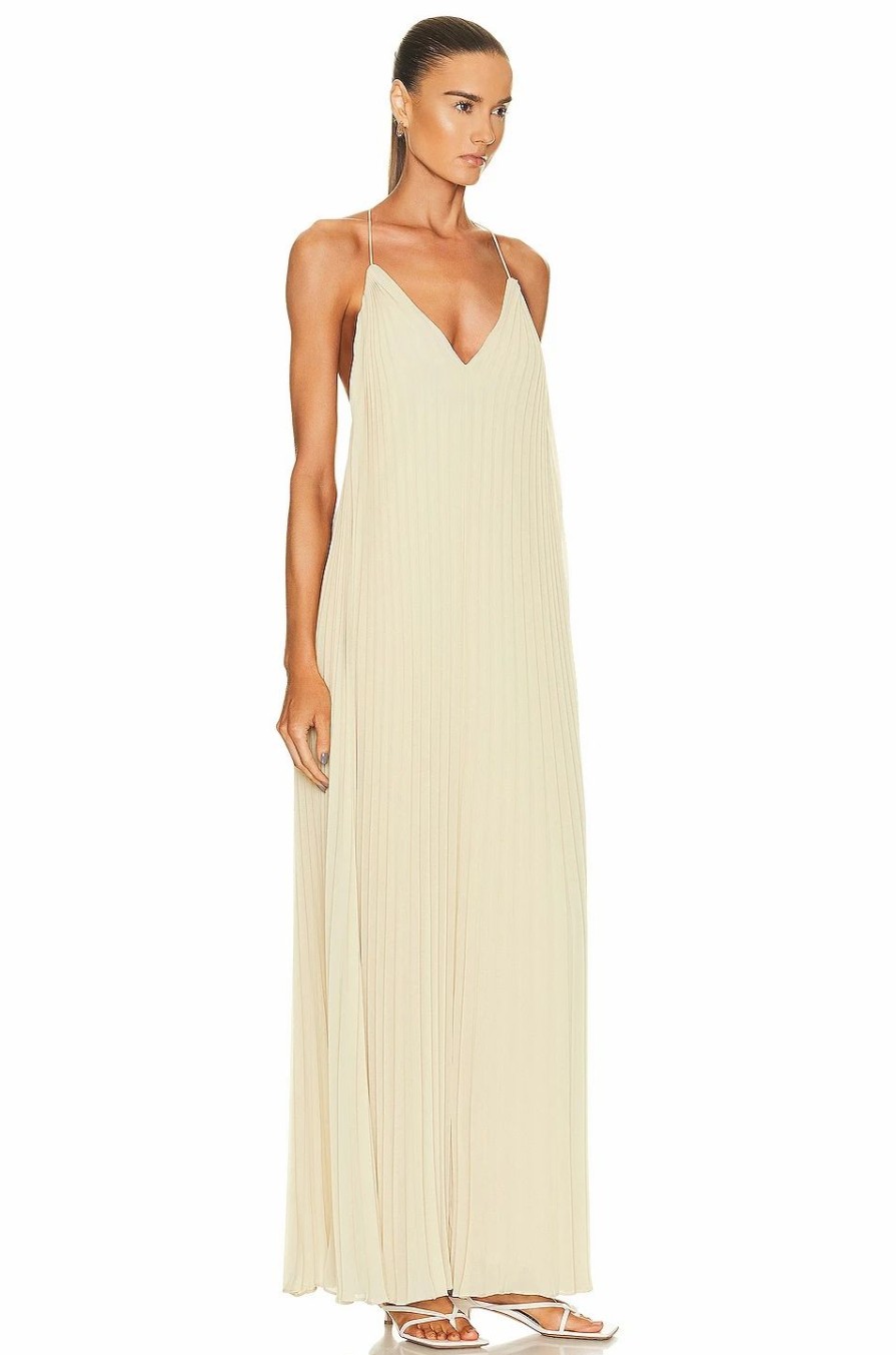 Best * Simkhai Azita Plisse Draped Gown