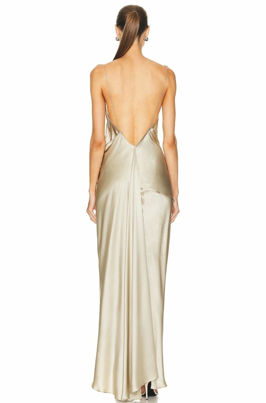 New * Christopher Esber Verdant Falls Draped Dress