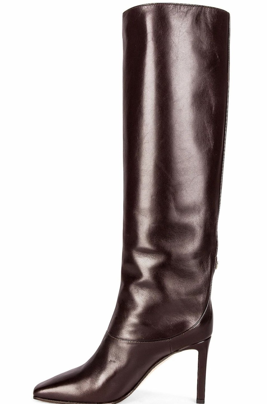 Clearance * Jimmy Choo Mahesa 85 Shiny Leather Boot