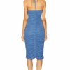 Clearance * Zeynep Arcay Jersey Ruched Midi Dress