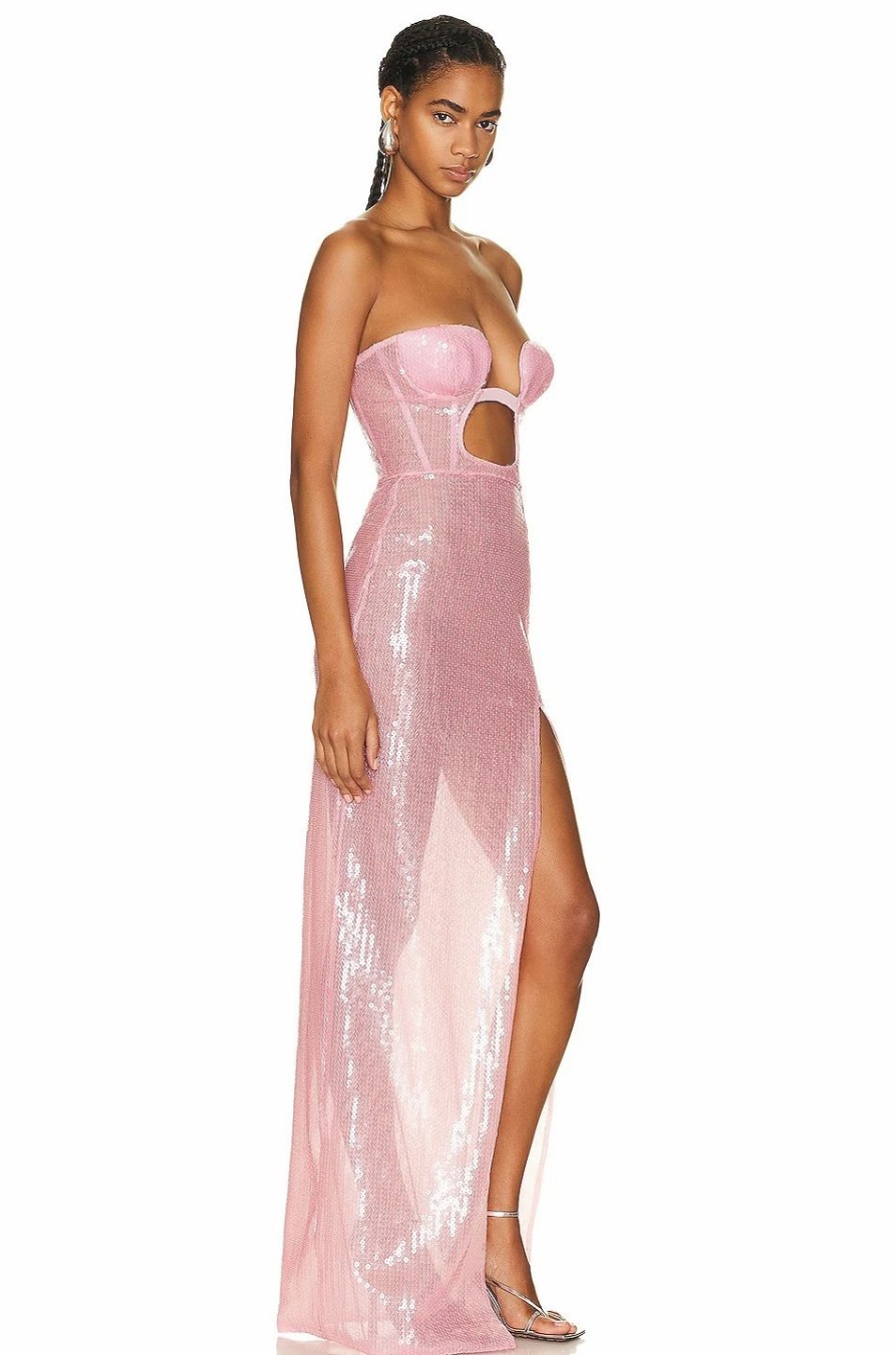 New * Nensi Dojaka Strapless Gown