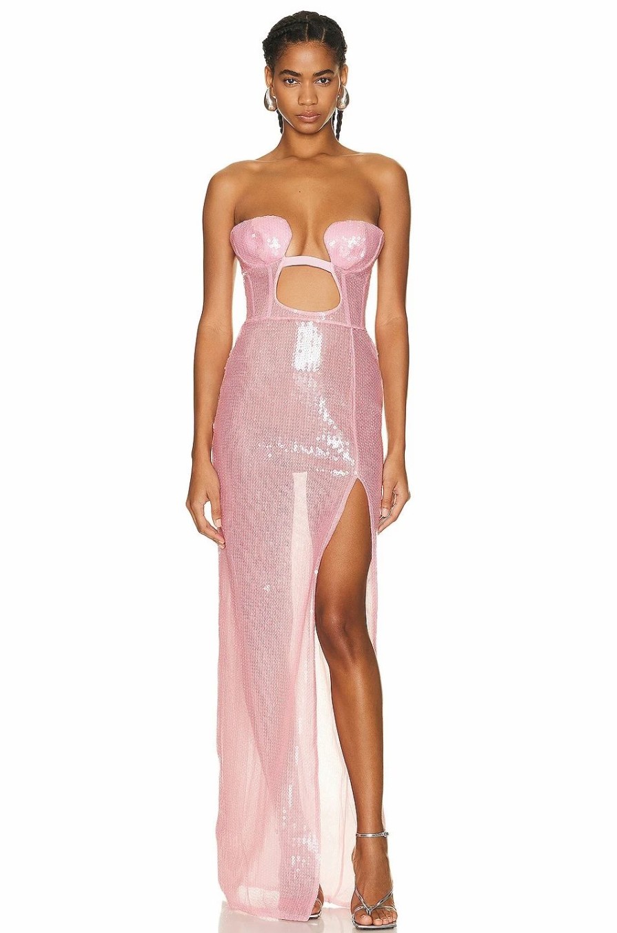 New * Nensi Dojaka Strapless Gown