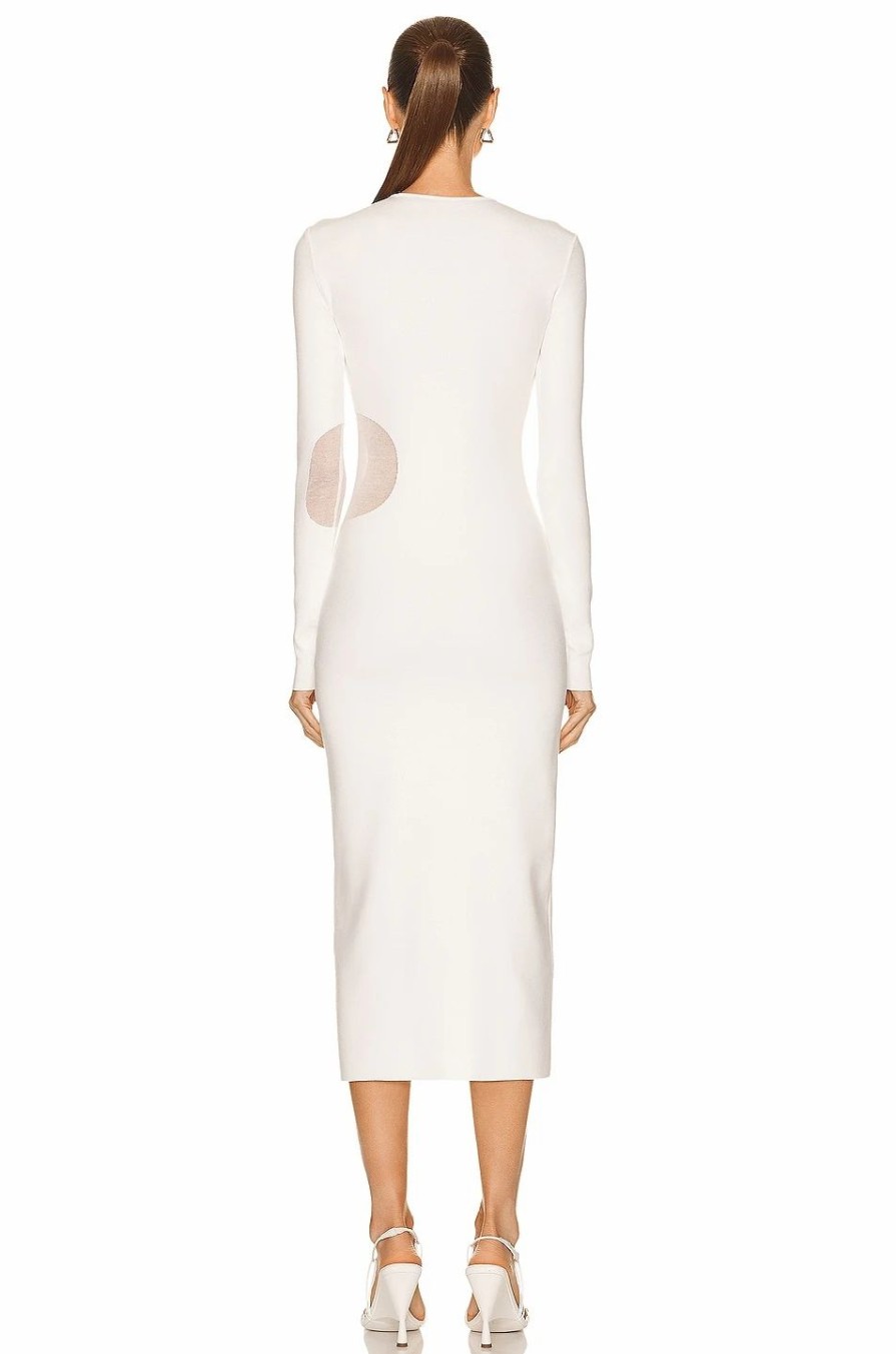 Best * Zeynep Arcay Sheer Knit Midi Dress