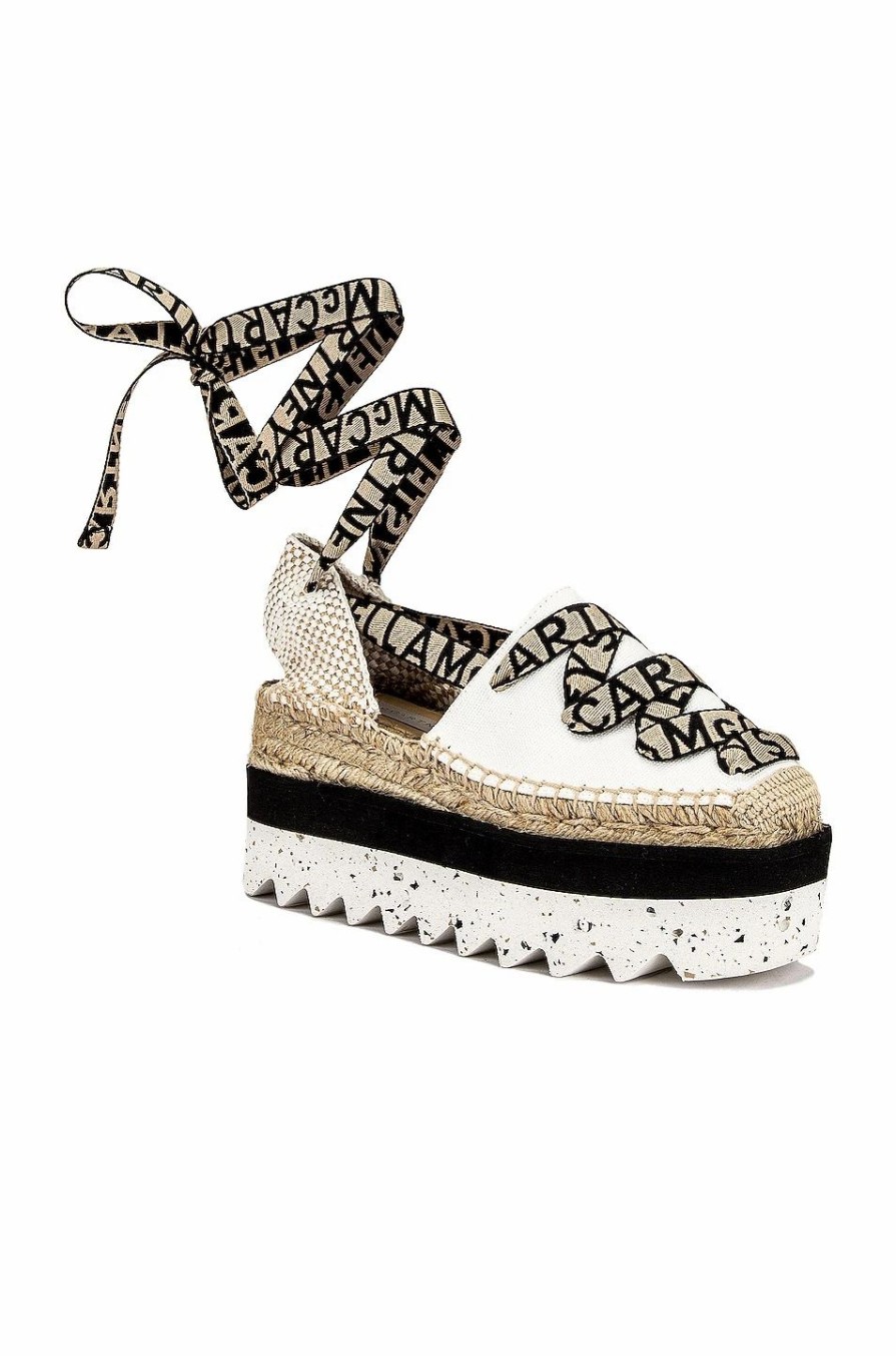 Best * Stella Mccartney Gaia Organic Canvas Platform Wedges