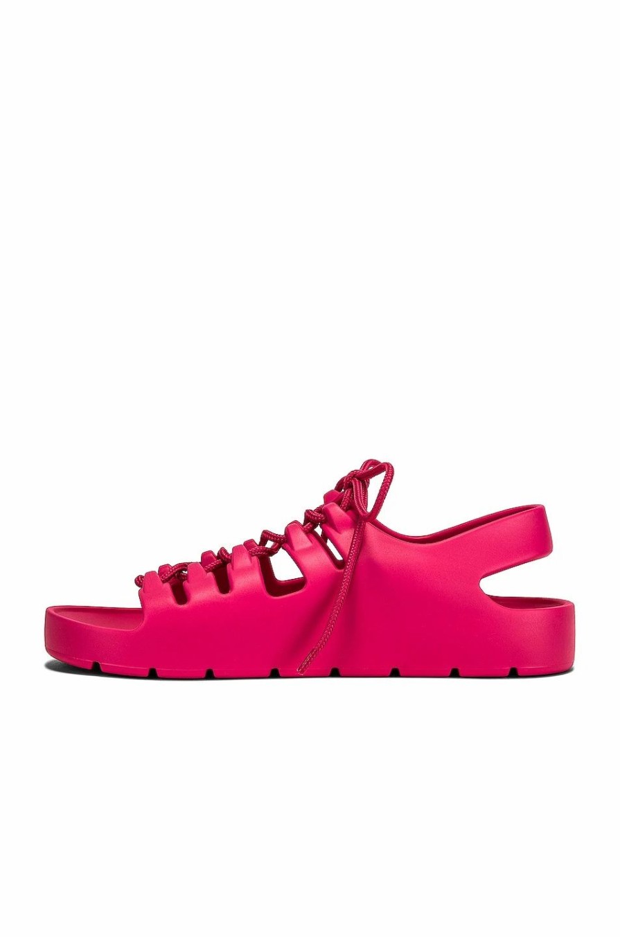 Clearance * Bottega Veneta Jelly Lace Up Sandals