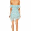 New * Alessandra Rich Silk Georgette Mini Dress