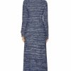 Clearance * Chloe Ocean Waves Long Sleeve Dress