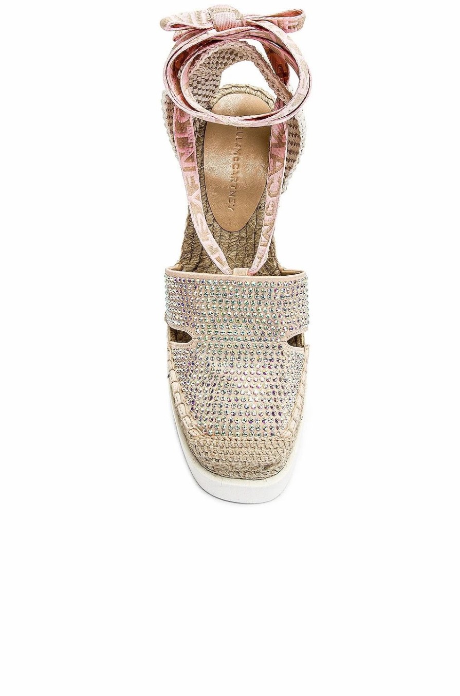 Wholesale * Stella Mccartney Gaia Satin & Crystal Wedge