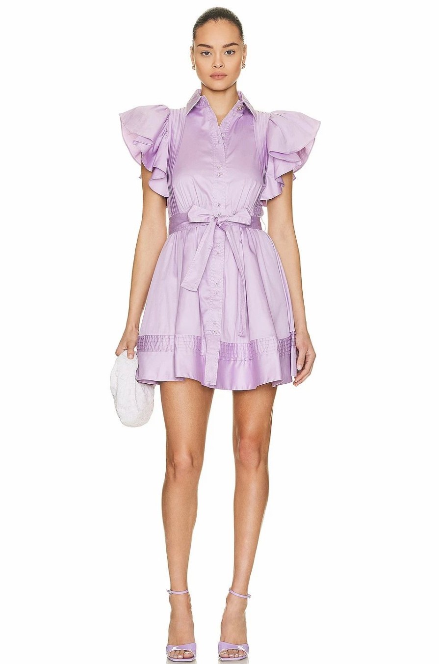 New * Aje Kindred Frill Mini Dress